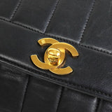 シャネル ココマーク マドモアゼル ターンロック ラムスキン 2way チェーン ショルダーバッグ ブラック 4番台7桁 - NEWSED