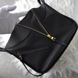 ロエベ ハンモック スモール レザー 2way ハンドバッグ ショルダーバッグ ネイビー - NEWSED