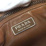 プラダ トライアングルロゴ サフィアーノ レザー 2way ハンドバッグ ショルダーバッグ ブラウン - NEWSED