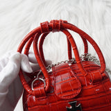 ヴィヴィアン ウエストウッド オーブ パテントレザー チェーンショルダー 2way ハンドバッグ ショルダーバッグ レッド - NEWSED