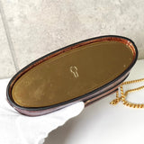 クロエ アビーロック 型押しクロコ レザー 2way ハンドバッグ チェーン ショルダーバッグ ブラウン - NEWSED