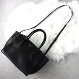 プラダ レザー 2way ハンドバッグ ショルダーバッグ 自立型 ブラック - NEWSED