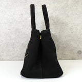 プラダ カナパ キャンバス 2way ハンドバッグ ショルダーバッグ ブラック - NEWSED