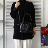 メゾンマルジェラ エムエムシックス レザー 2way ジャパニーズバッグ ハンドバッグ ショルダーバッグ ブラック - NEWSED