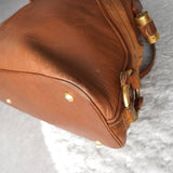 イヴ サンローラン ヴィンテージ 2way トートバッグ ハンドバッグ ショルダーバッグ キャメル - NEWSED