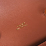 クロエ アビーロック 型押しクロコ レザー 2way ハンドバッグ チェーン ショルダーバッグ ブラウン - NEWSED