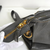 バレンシアガ メタリック エッジ シティ レザー 2way ハンドバッグ ショルダーバッグ グレー - NEWSED