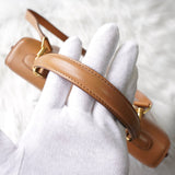 グッチ レディロック レザー 2way ハンドバッグ ショルダーバッグ キャメル - NEWSED