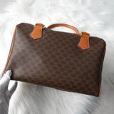 セリーヌ マカダム 2way ミニボストンバッグ ショルダーバッグ ブラウン - NEWSED