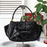 プラダ レザー リボン 2way ハンドバッグ ショルダーバッグ ブラック ギャランティーカード付き - NEWSED