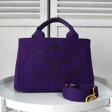 プラダ カナパ キャンバス 2way ハンドバッグ ショルダーバッグ パープル - NEWSED