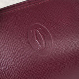 カルティエ マスト レザー 2way ミニボストンバッグ ショルダーバッグ ボルドー - NEWSED