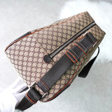 セリーヌ マカダム キャンバス / レザー 2way ボストンバッグ ベージュ / ブラウン - NEWSED