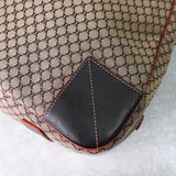 セリーヌ マカダム キャンバス / レザー 2way ボストンバッグ ベージュ / ブラウン - NEWSED