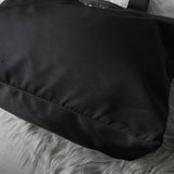 プラダ テスートナイロン / サフィアーノレザー 三角プレート 2way ハンドバッグ ショルダーバッグ ブラック - NEWSED