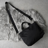 プラダ テスートナイロン / サフィアーノレザー 三角プレート 2way ハンドバッグ ショルダーバッグ ブラック - NEWSED