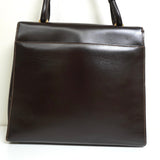 ロエベ ケリー型 自立型 2way レザー ハンドバッグ ショルダーバッグ ブラウン - NEWSED