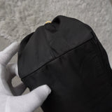 プラダ テスート ポコノ ナイロン/レザー 編み上げハンドル リボン ギャザー 2way ハンドバッグ ショルダーバッグ ブラック - NEWSED