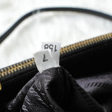 プラダ サフィアーノ レザー 三角プレート 2WAY ハンドバッグ ショルダーバッグ ブラック - NEWSED