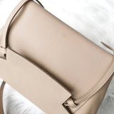 セリーヌ ベルトバッグ ミニ グレインドカーフスキン レザー 2way ハンドバッグ ショルダーバッグ ベージュ - NEWSED