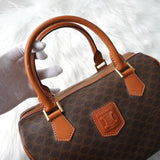 セリーヌ マカダム 2way ミニボストンバッグ ショルダーバッグ ブラウン - NEWSED