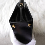 セリーヌ ガンチーニ金具 レザー 2way ショルダーバッグ ハンドバッグ ブラック - NEWSED