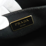 プラダ カナパ キャンバス 2way ハンドバッグ ショルダーバッグ ブラック - NEWSED