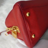 プラダ ヴィッテロダイノ レザー 2way ハンドバッグ ショルダーバッグ 三角プレート ピンク - NEWSED