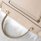 セリーヌ ベルトバッグ ミニ グレインドカーフスキン レザー 2way ハンドバッグ ショルダーバッグ ベージュ - NEWSED