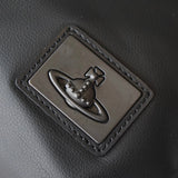 ヴィヴィアン ウエストウッド オーブロゴ レザー 2way ビジネスバッグ ブラック - NEWSED