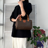 セリーヌ マカダム 2way ミニボストンバッグ ショルダーバッグ ブラウン - NEWSED