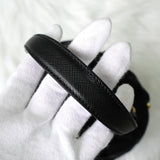 プラダ ポコノ テスート ナイロン サフィアーノ レザー 2way 巾着バッグ ショルダーバッグ トライアングルロゴ ブラック / ゴールド ギャランティーカード付き - NEWSED