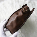 セリーヌ ラゲージ ナノショッパー レザー 2WAY ハンドバッグショルダーバッグ ブラウン - NEWSED