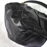 プラダ レザー リボン 2way ハンドバッグ ショルダーバッグ ブラック ギャランティーカード付き - NEWSED