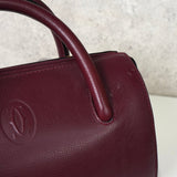 カルティエ マスト レザー 2way ミニボストンバッグ ショルダーバッグ ボルドー - NEWSED