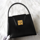 セリーヌ ガンチーニ金具 レザー 2way ショルダーバッグ ハンドバッグ ブラック - NEWSED