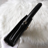 セリーヌ ガンチーニ金具 レザー 2way ショルダーバッグ ハンドバッグ ブラック - NEWSED