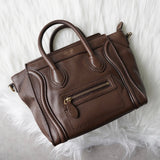 セリーヌ ラゲージ ナノショッパー レザー 2WAY ハンドバッグショルダーバッグ ブラウン - NEWSED