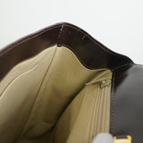 ロエベ ケリー型 自立型 2way レザー ハンドバッグ ショルダーバッグ ブラウン - NEWSED