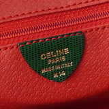 セリーヌ サークルロゴ レザー 2way ハンドバッグ ショルダーバッグ グリーン - NEWSED