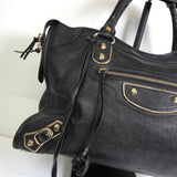 バレンシアガ ザ・シティ レザー 2way ハンドバッグ ショルダーバッグ ブラック - NEWSED