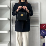 セリーヌ ガンチーニ金具 レザー 2way ショルダーバッグ ハンドバッグ ブラック - NEWSED