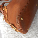 イヴ サンローラン ヴィンテージ 2way トートバッグ ハンドバッグ ショルダーバッグ キャメル - NEWSED