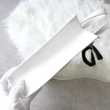 メゾンマルジェラ エムエムシックス レザー 2way ショルダーバッグ ハンドバッグ ホワイト - NEWSED