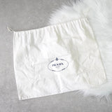 プラダ カナパ ビジュー キャンバス 2way ハンドバッグ ショルダーバッグ ブラック - NEWSED