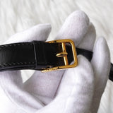 セリーヌ ガンチーニ金具 レザー 2way ショルダーバッグ ハンドバッグ ブラック - NEWSED