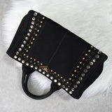 プラダ カナパ ビジュー キャンバス 2way ハンドバッグ ショルダーバッグ ブラック - NEWSED