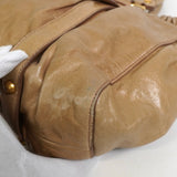 ミュウミュウ レザー 2way ハンドバッグ ショルダーバッグ ベージュ - NEWSED