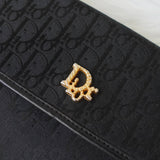 ディオール シャドー トロッター キャンバス / レザー 2way チェーンショルダー ショルダーバッグ ブラック - NEWSED