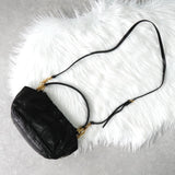 プラダ レザー リボン 2way ハンドバッグ ショルダーバッグ ブラック ギャランティーカード付き - NEWSED